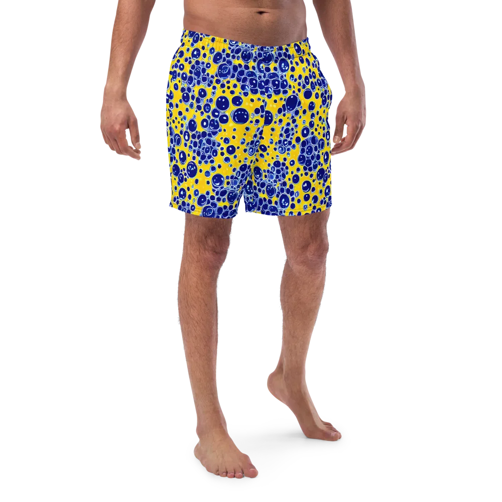 Cobalt Fizz on Swim Trunks — Front