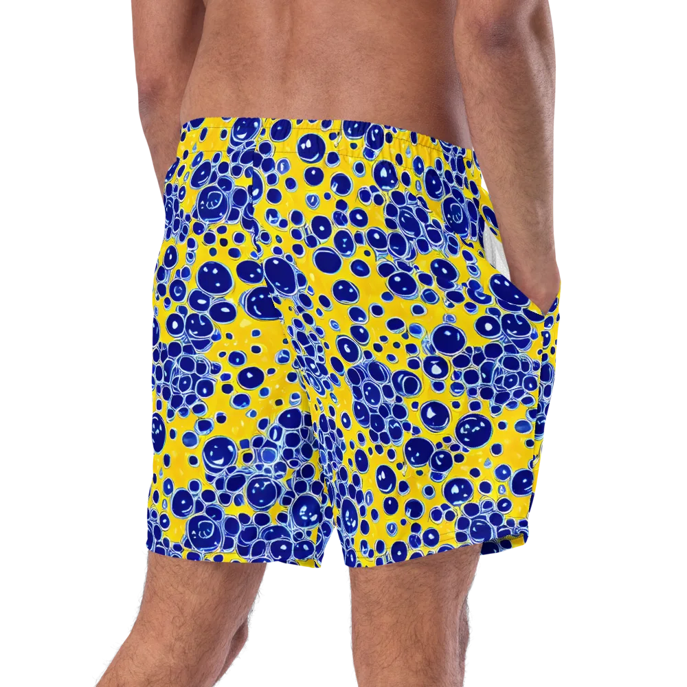 Cobalt Fizz on Swim Trunks — Right Back