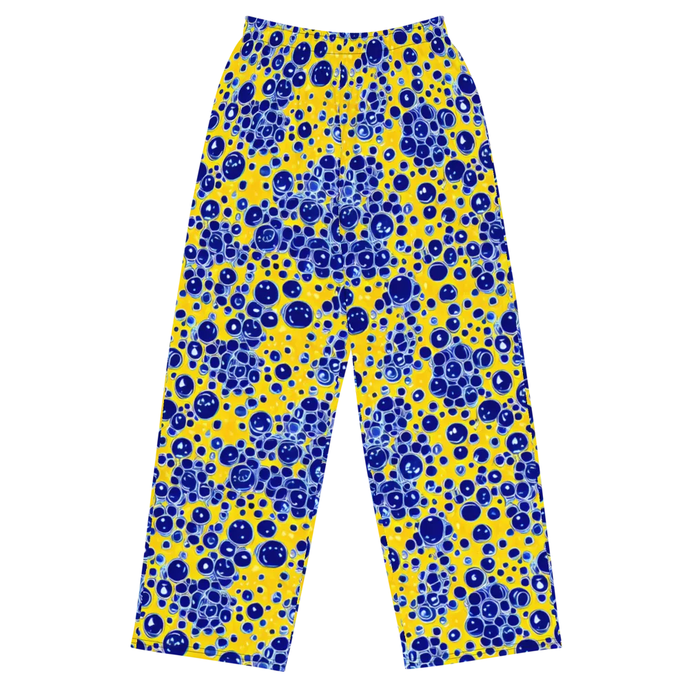 Cobalt Fizz on Wide-Leg Pants — Front