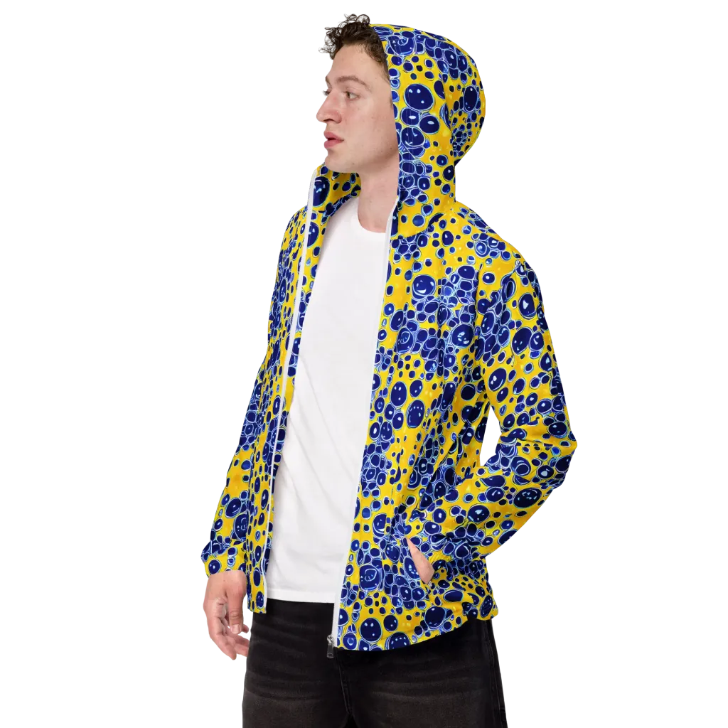 Cobalt Fizz on Men's Windbreaker — Left Front