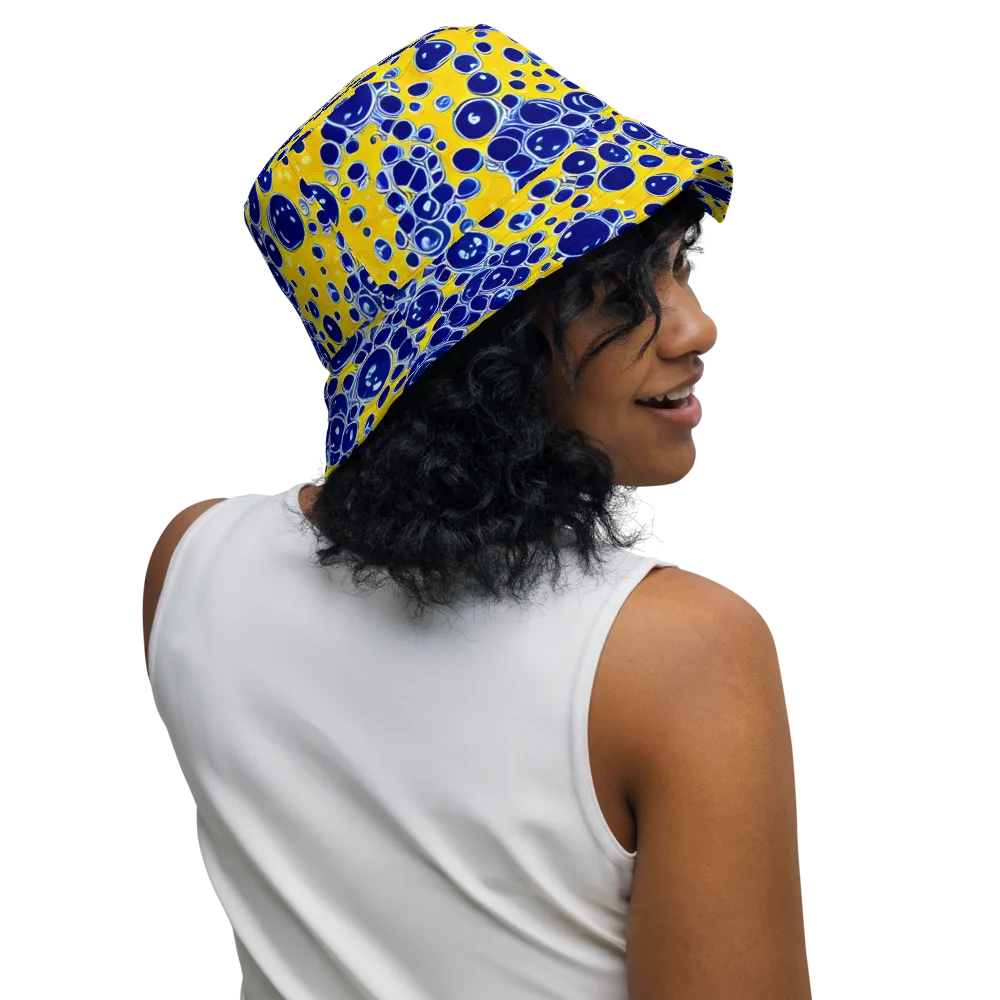 Cobalt Fizz on Reversible Bucket Hat — Right Outside