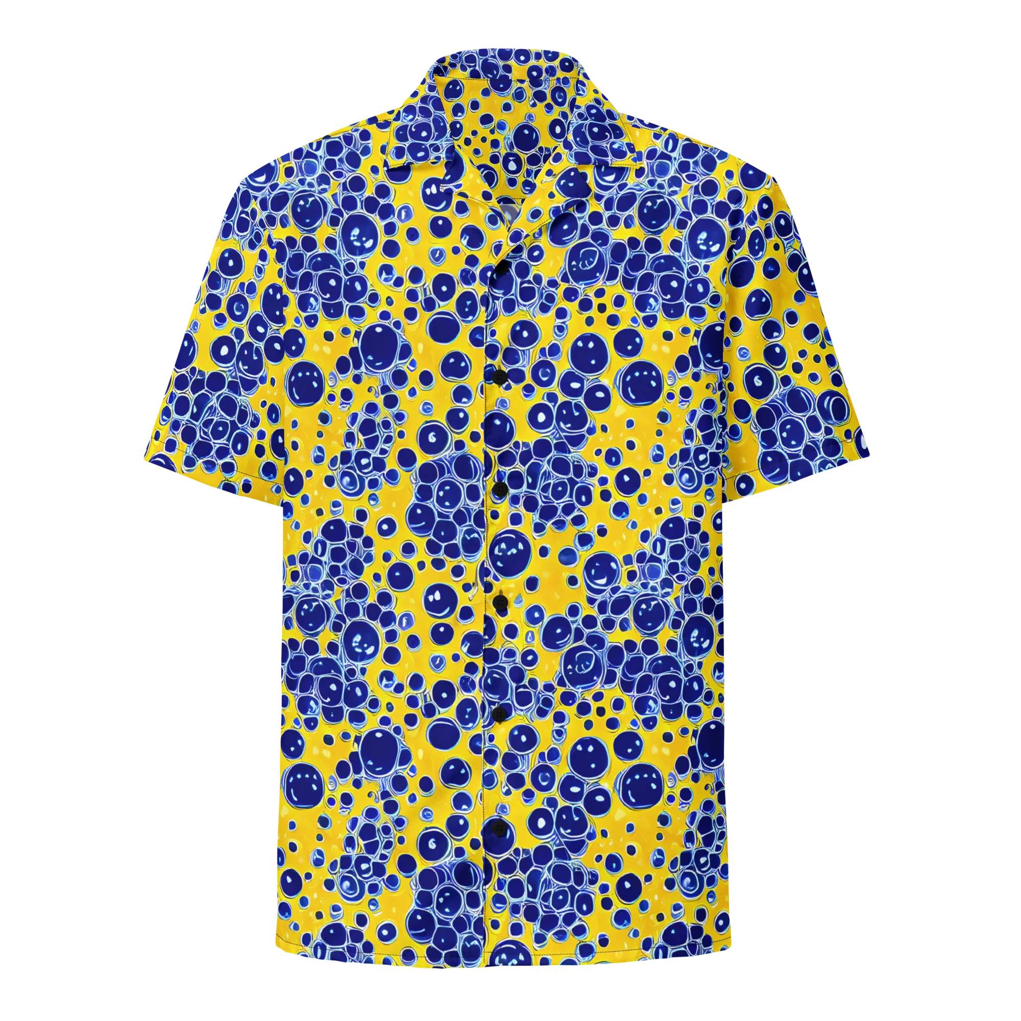 Cobalt Fizz on Button Shirt — Front