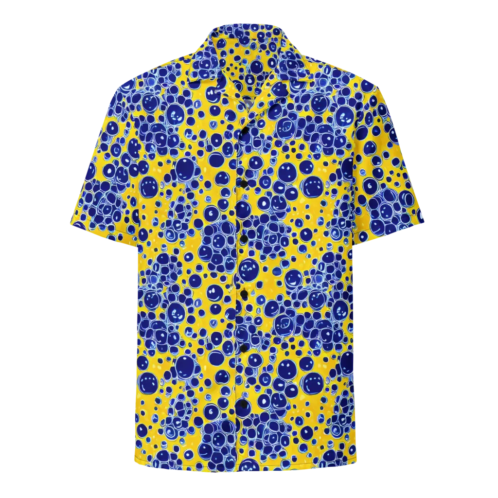 Cobalt Fizz on Button Shirt — Front