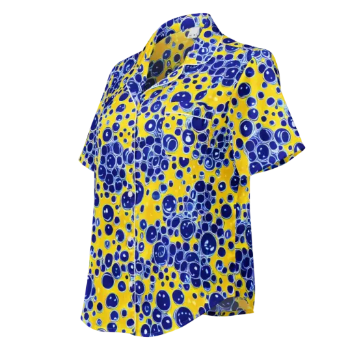 Cobalt Fizz on a Women's Short Sleeve Pajama Top