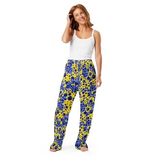 Cobalt Fizz on a Women's Pajama Pants