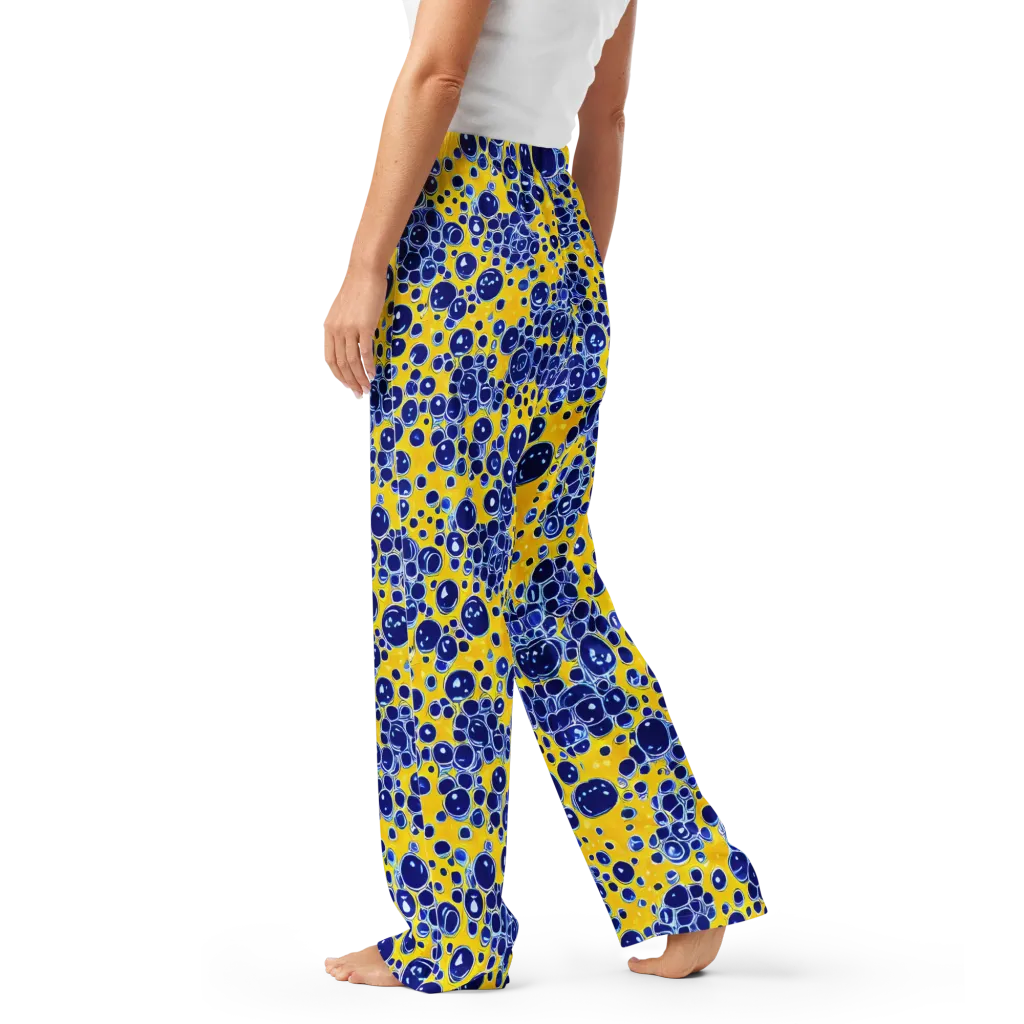 Cobalt Fizz on Women's Pajama Pants — Left