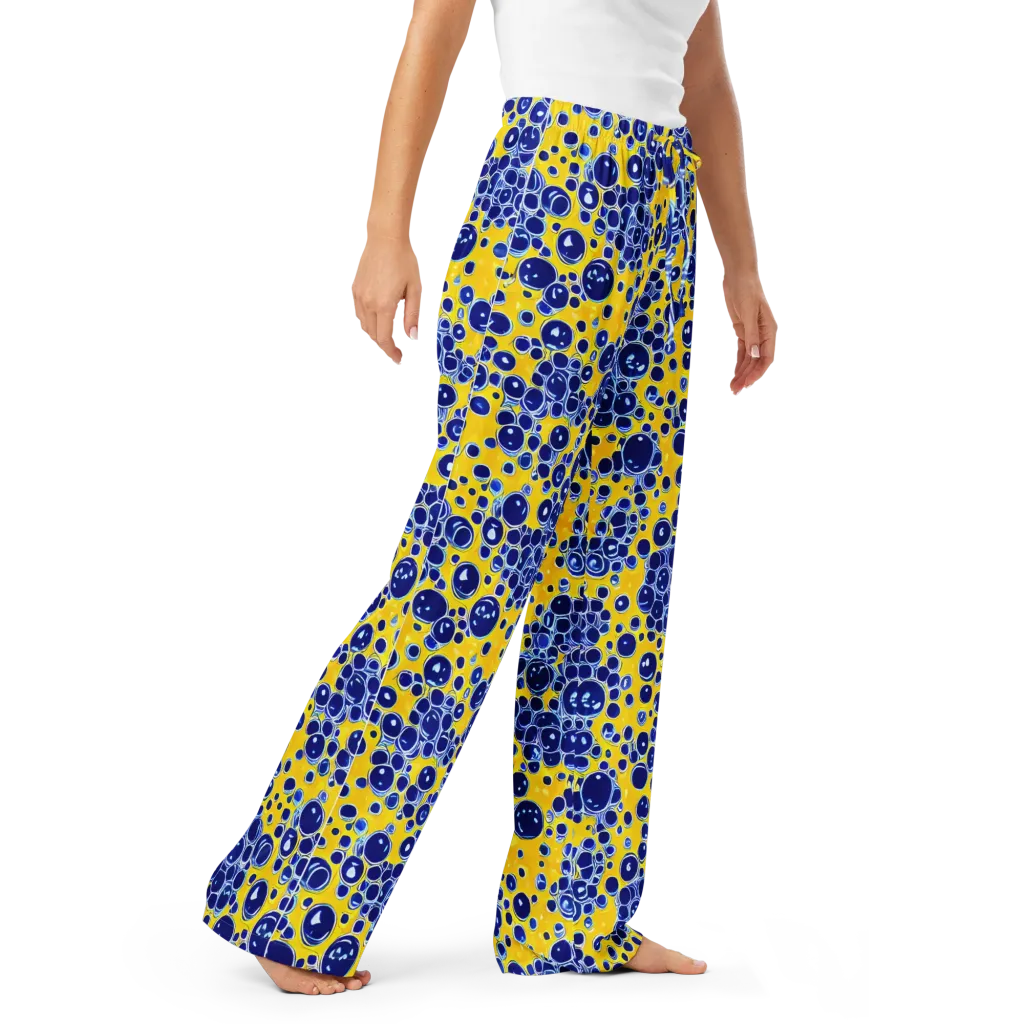 Cobalt Fizz on Women's Pajama Pants — Right Front