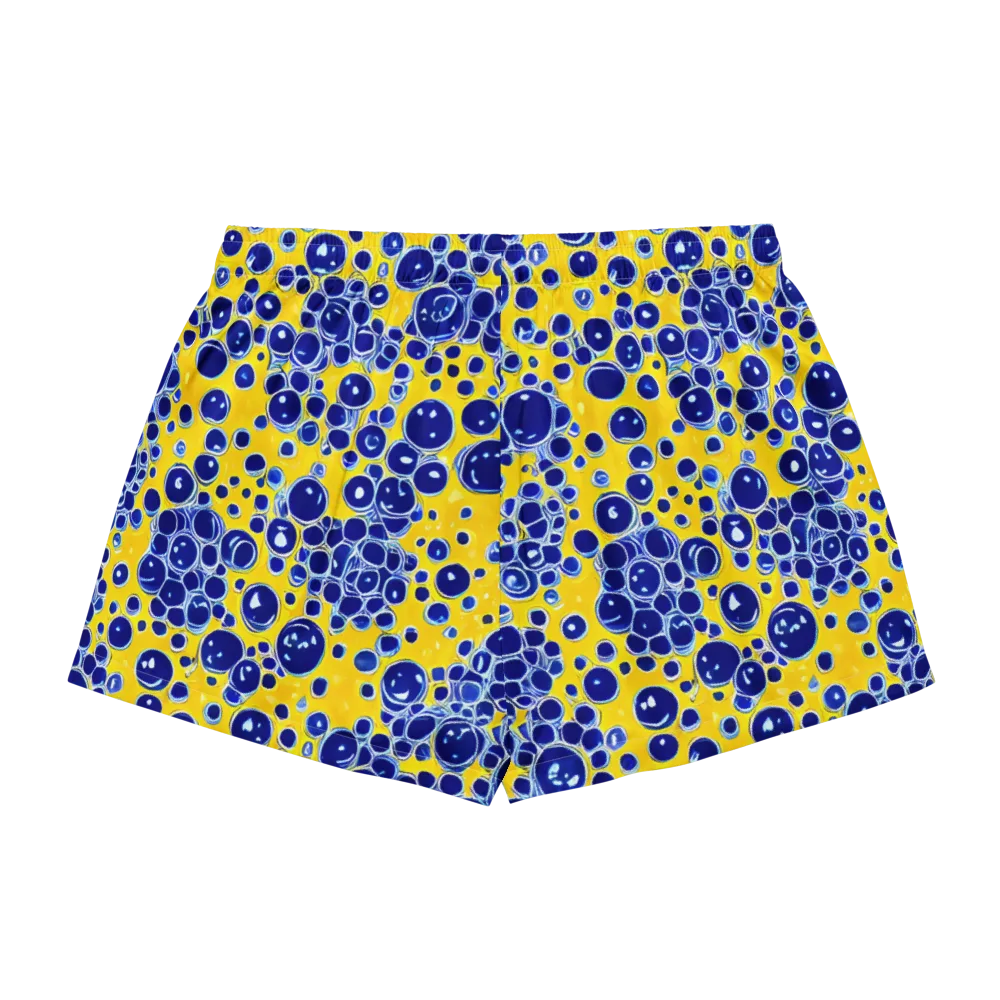 Cobalt Fizz on Women's Pajama Shorts — Back