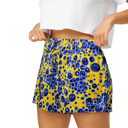 Cobalt Fizz on a Women's Pajama Shorts