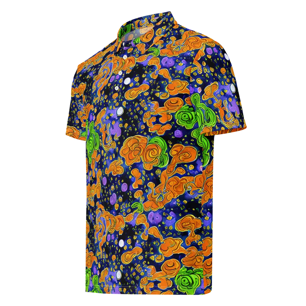 Cobalt Candy on Men's Slim Fit Polo Shirt — Left Front