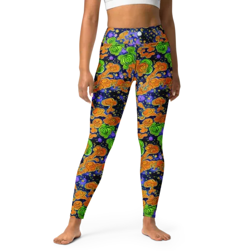Cobalt Candy on a Yoga Leggings
