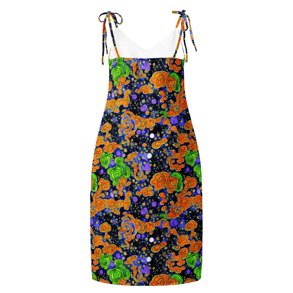Cobalt Candy on Slip Dress — Back