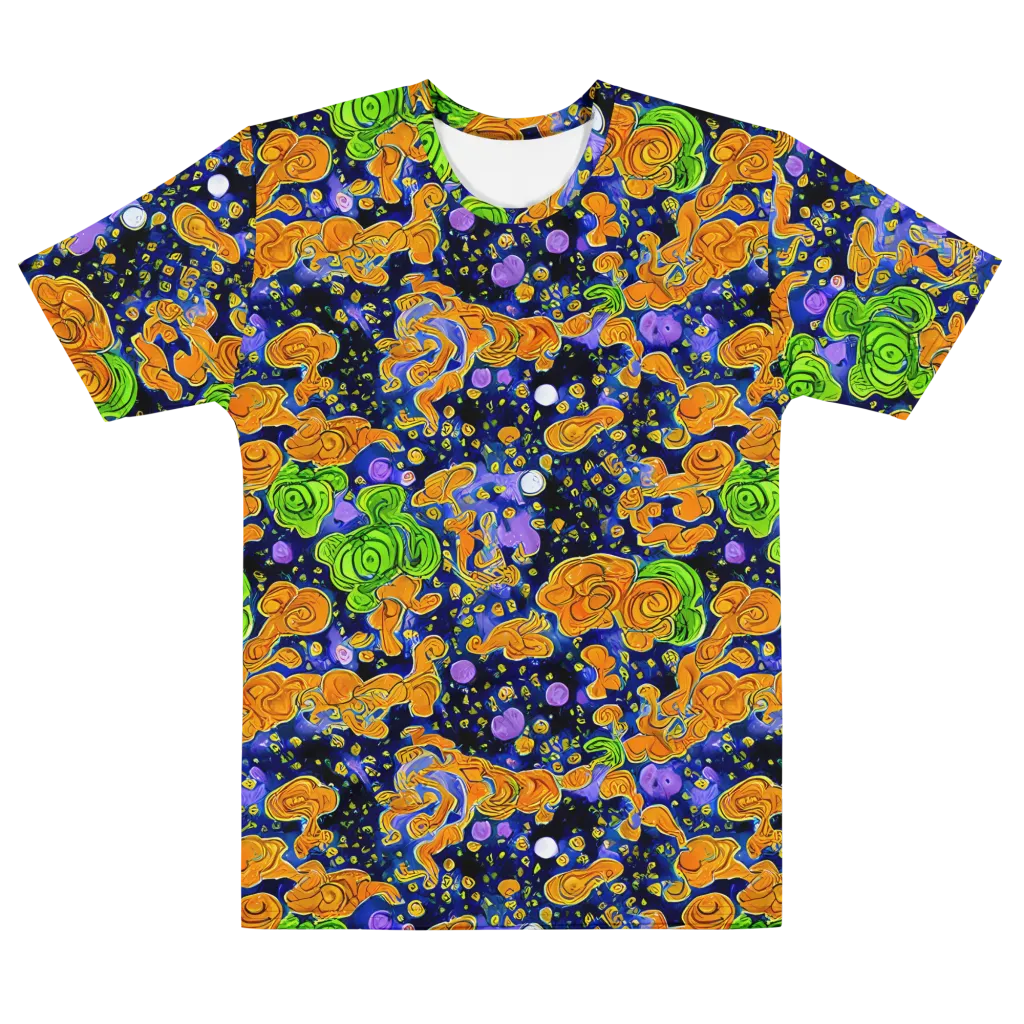 Cobalt Candy on Men's Cotton Crew Neck T-Shirt — Front