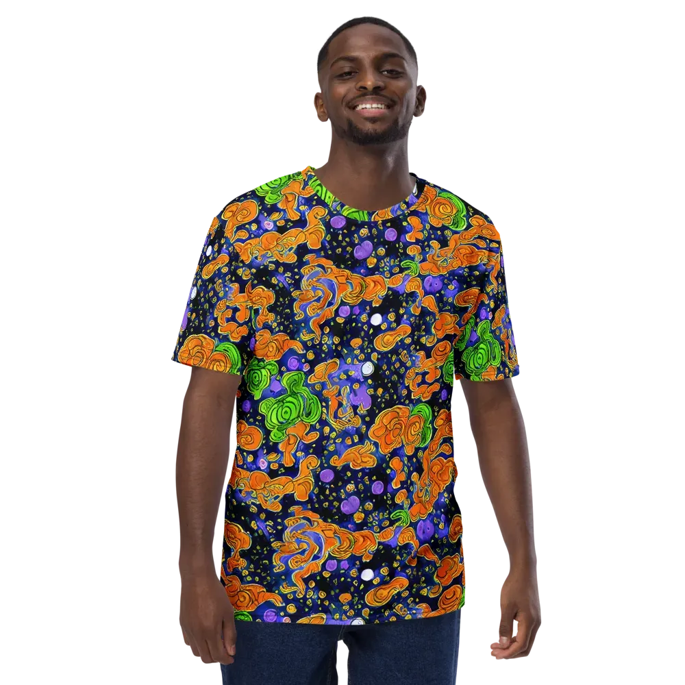 Cobalt Candy on Men's Crew Neck T-Shirt — Front