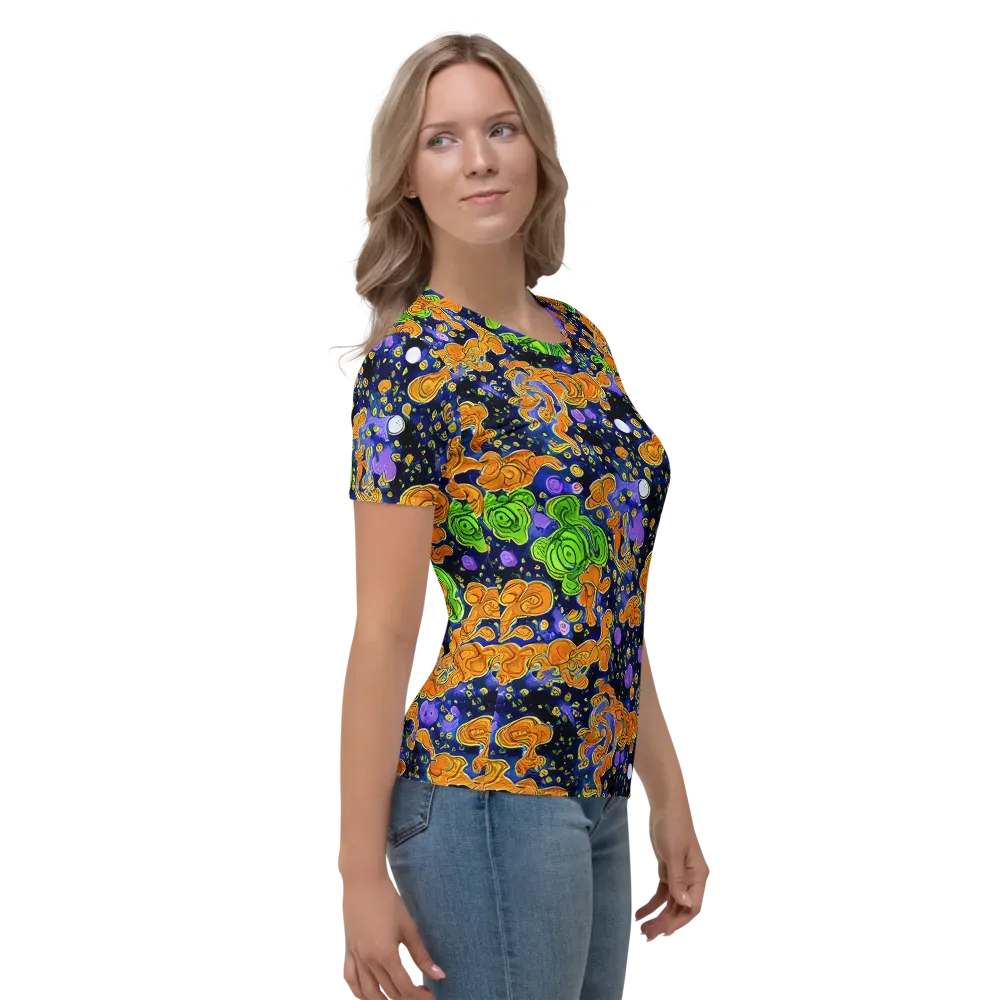 Cobalt Candy on Women's Crew Neck T-Shirt — Right
