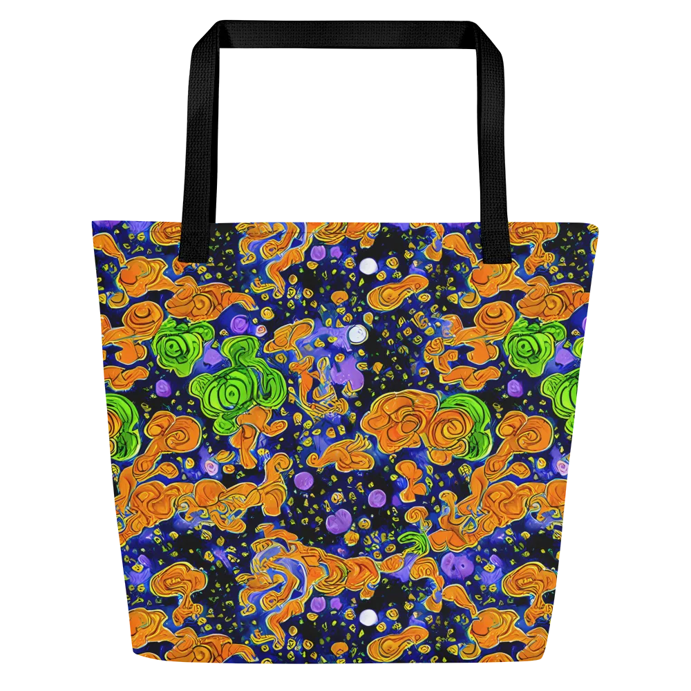 Cobalt Candy on Large Tote Bag W/ Pocket — Front