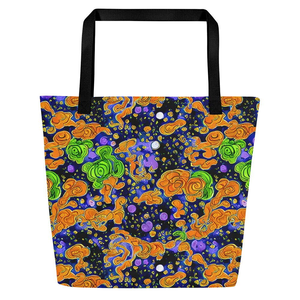 Cobalt Candy on Large Tote Bag W/ Pocket — Front
