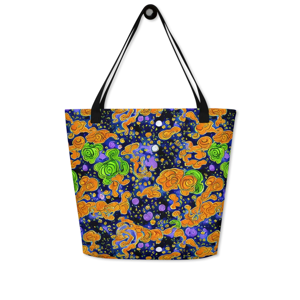 Cobalt Candy on Large Tote Bag W/ Pocket — Front
