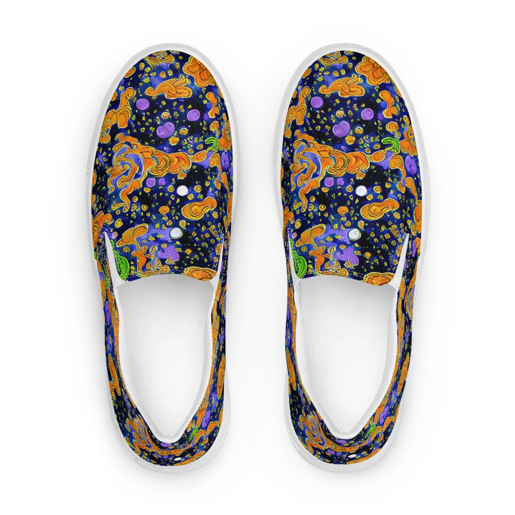 Cobalt Candy on Women's Slip-On Canvas Shoes — Front