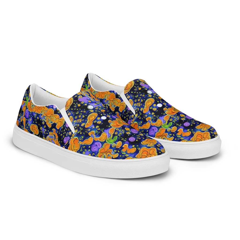 Cobalt Candy on Women's Slip-On Canvas Shoes — Right Front