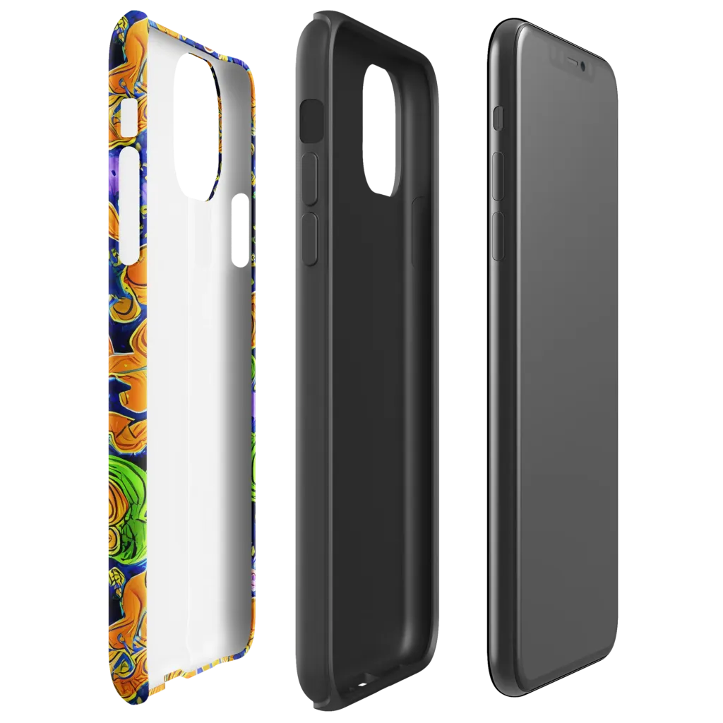 Cobalt Candy on Tough Case for iPhone® — Right