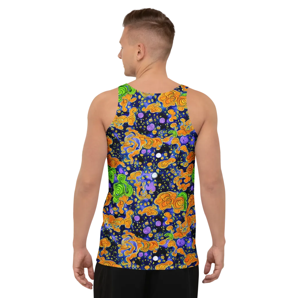 Cobalt Candy on Men's Tank Top — Back
