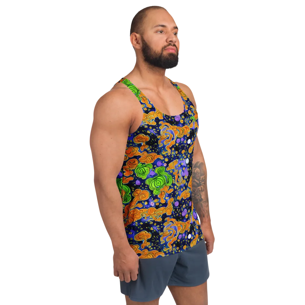 Cobalt Candy on Men's Tank Top — Right Front