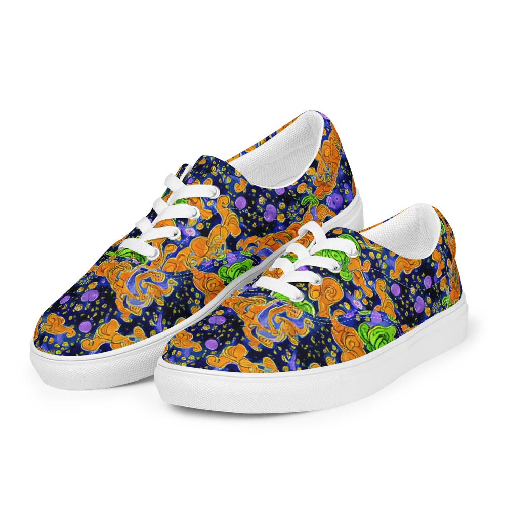 Cobalt Candy on Men's Lace-Up Canvas Shoes — Left Front