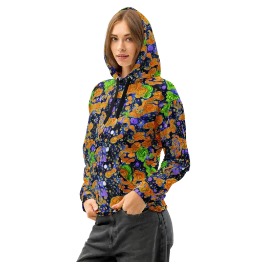 Cobalt Candy on a Cotton Hoodie