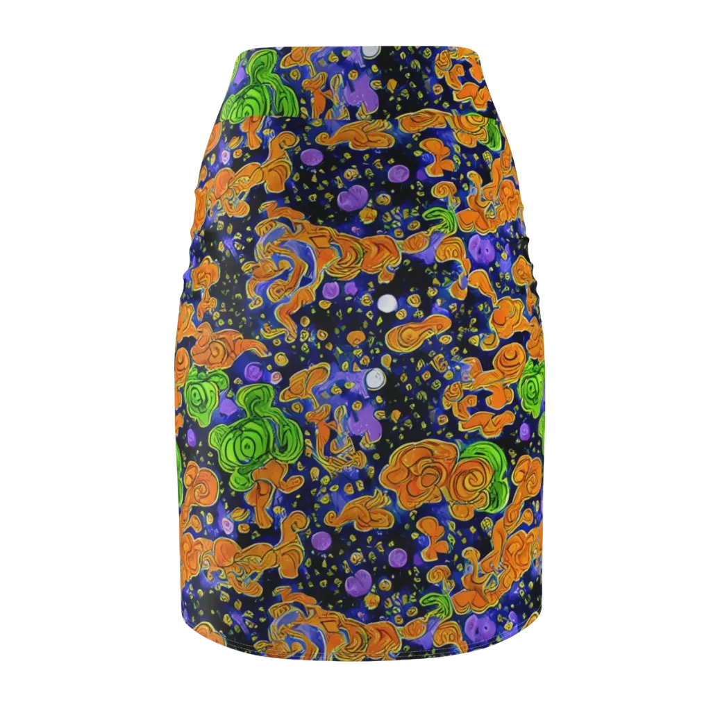 Cobalt Candy on Pencil Skirt — Back