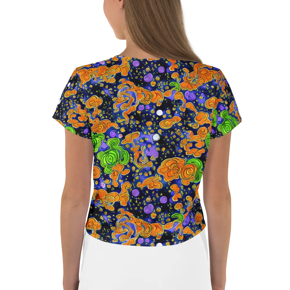 Cobalt Candy on Crop Tee — Back