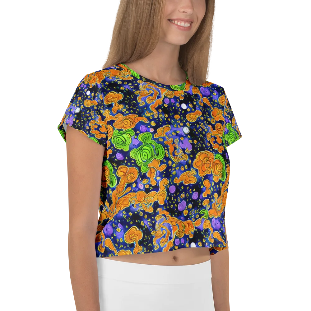 Cobalt Candy on Crop Tee — Right