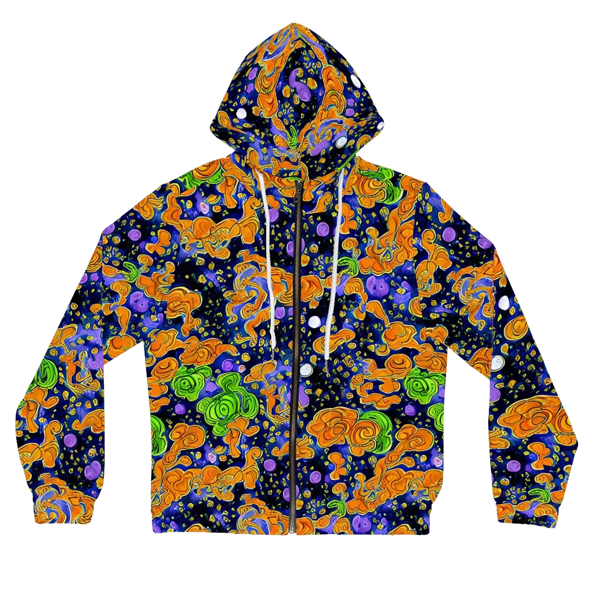 Cobalt Candy on Women's Full-Zip Hoodie — Front