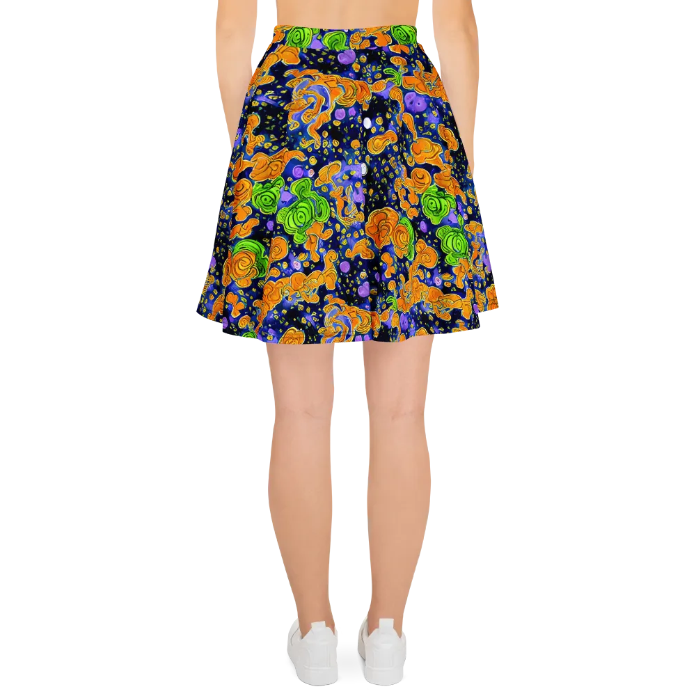 Cobalt Candy on Skater Skirt — Back