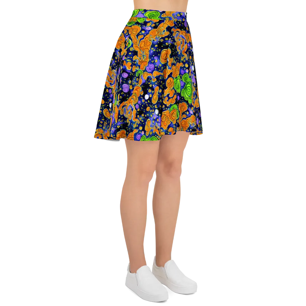 Cobalt Candy on Skater Skirt — Right