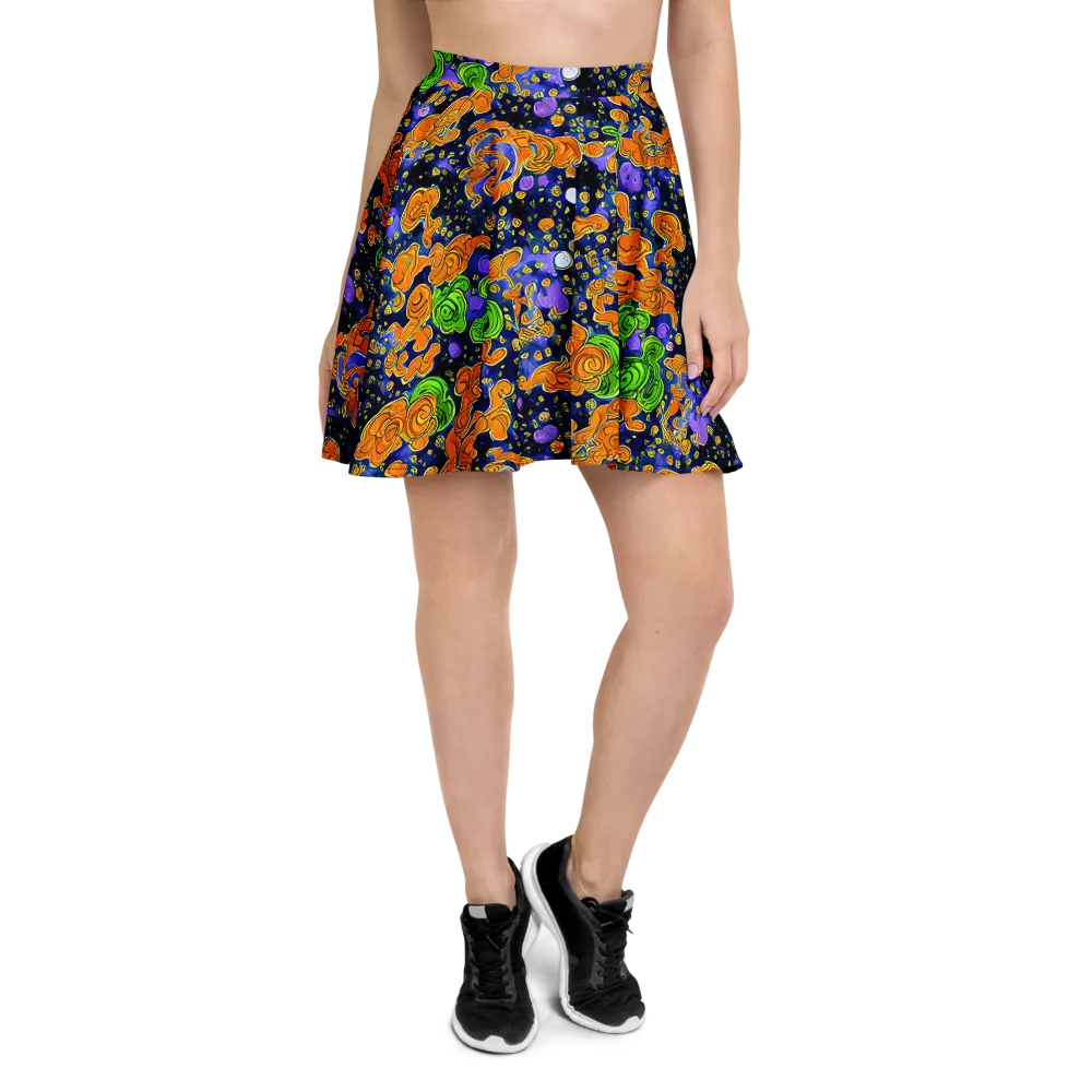 Cobalt Candy on Skater Skirt — Front