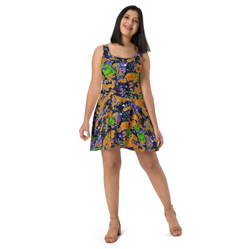 Cobalt Candy on a Skater Dress