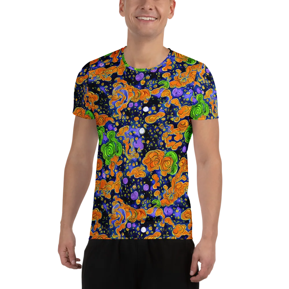 Cobalt Candy on Men's Athletic T-Shirt — Front