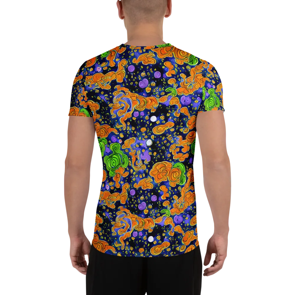 Cobalt Candy on Men's Athletic T-Shirt — Back