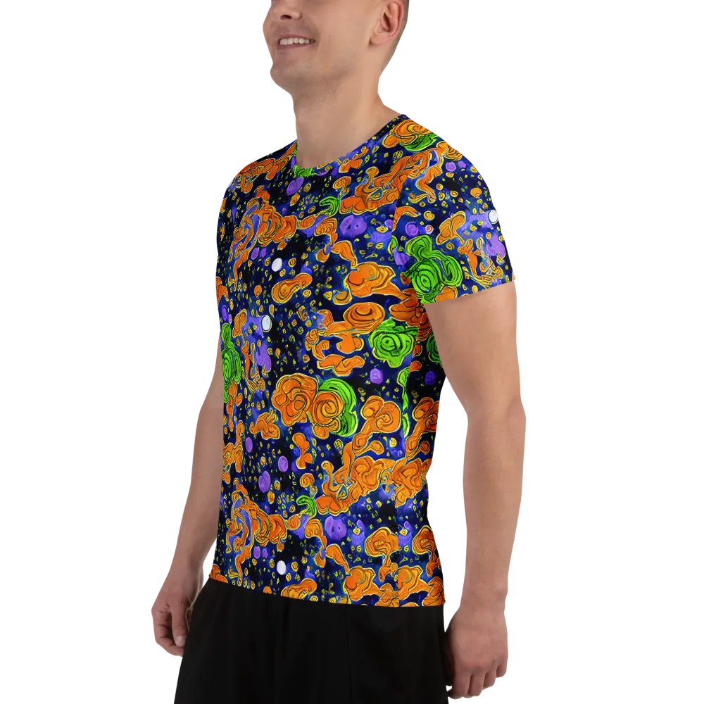 Cobalt Candy on Men's Athletic T-Shirt — Left