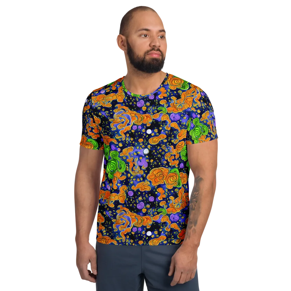 Cobalt Candy on Men's Athletic T-Shirt — Front