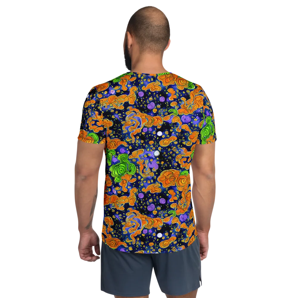 Cobalt Candy on Men's Athletic T-Shirt — Back