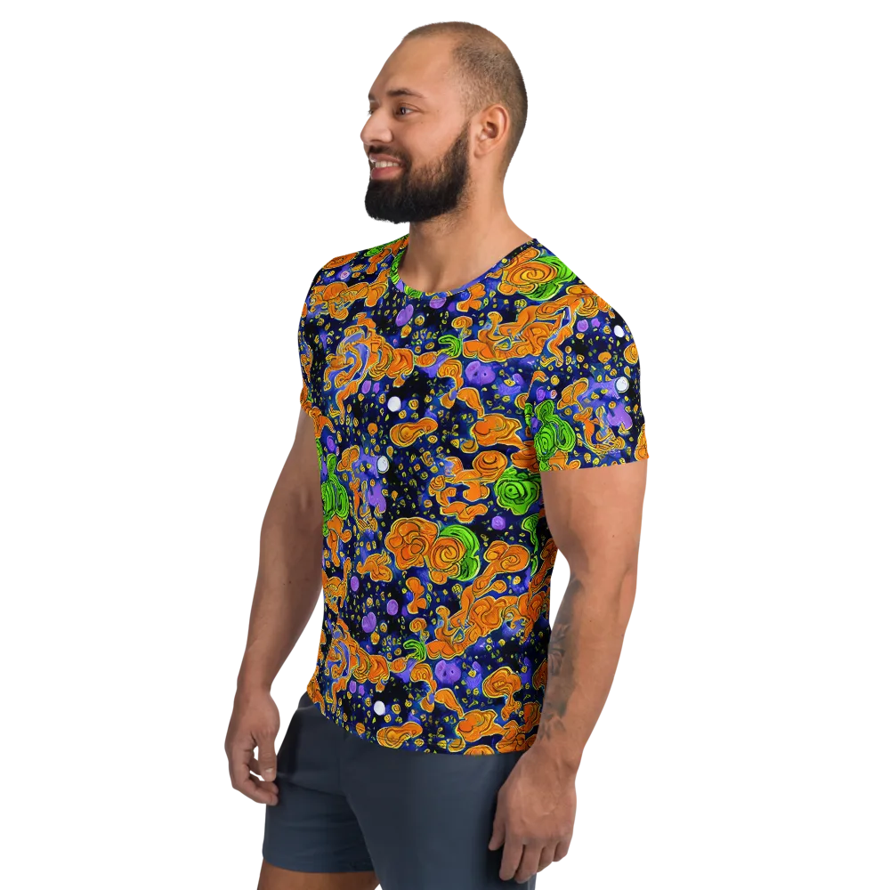 Cobalt Candy on Men's Athletic T-Shirt — Left