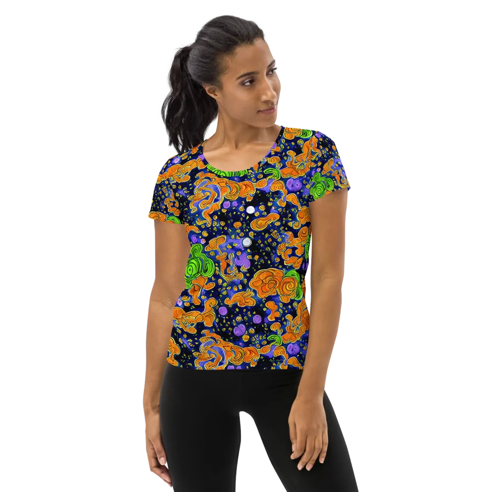Cobalt Candy on Women's Athletic T-Shirt — Front