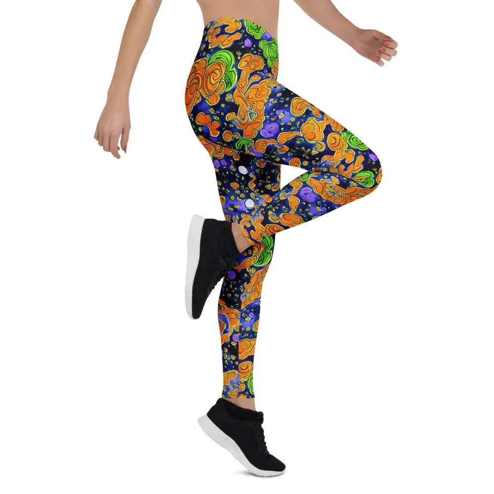 Cobalt Candy on Leggings — Right