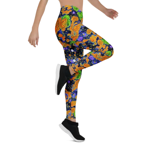 Cobalt Candy on a Leggings