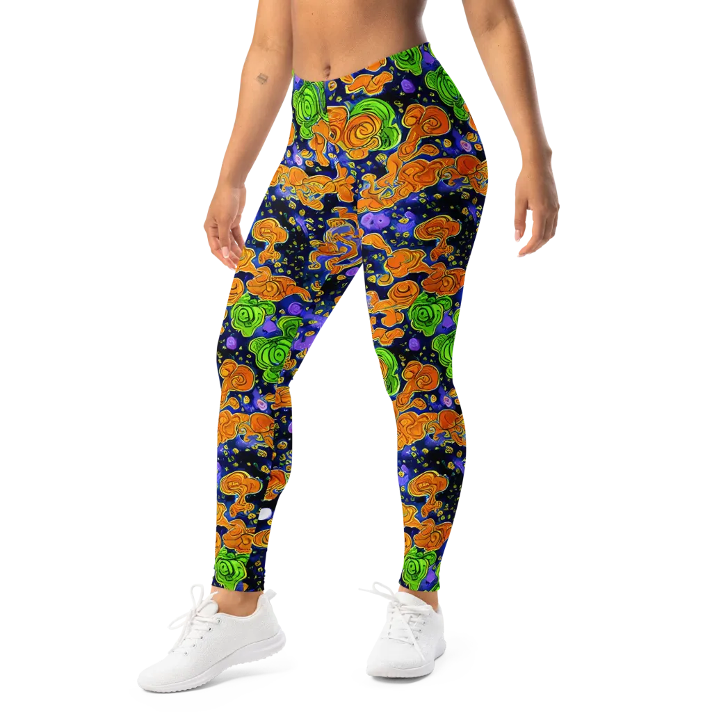 Cobalt Candy on Leggings — Left Front
