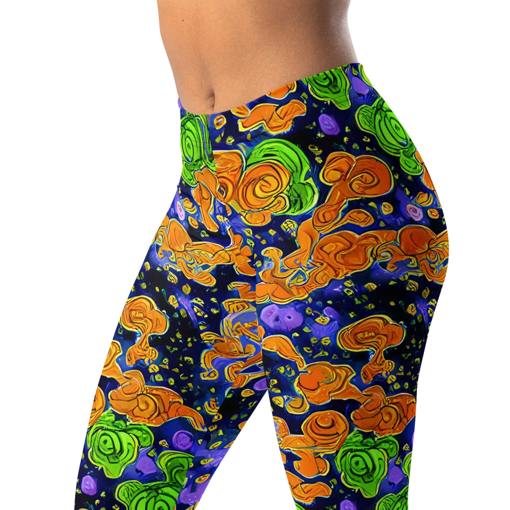 Cobalt Candy on Leggings — Left Front
