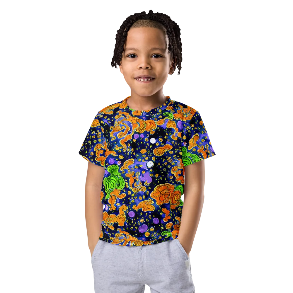 Cobalt Candy on Kids Crew Neck T-Shirt — Front