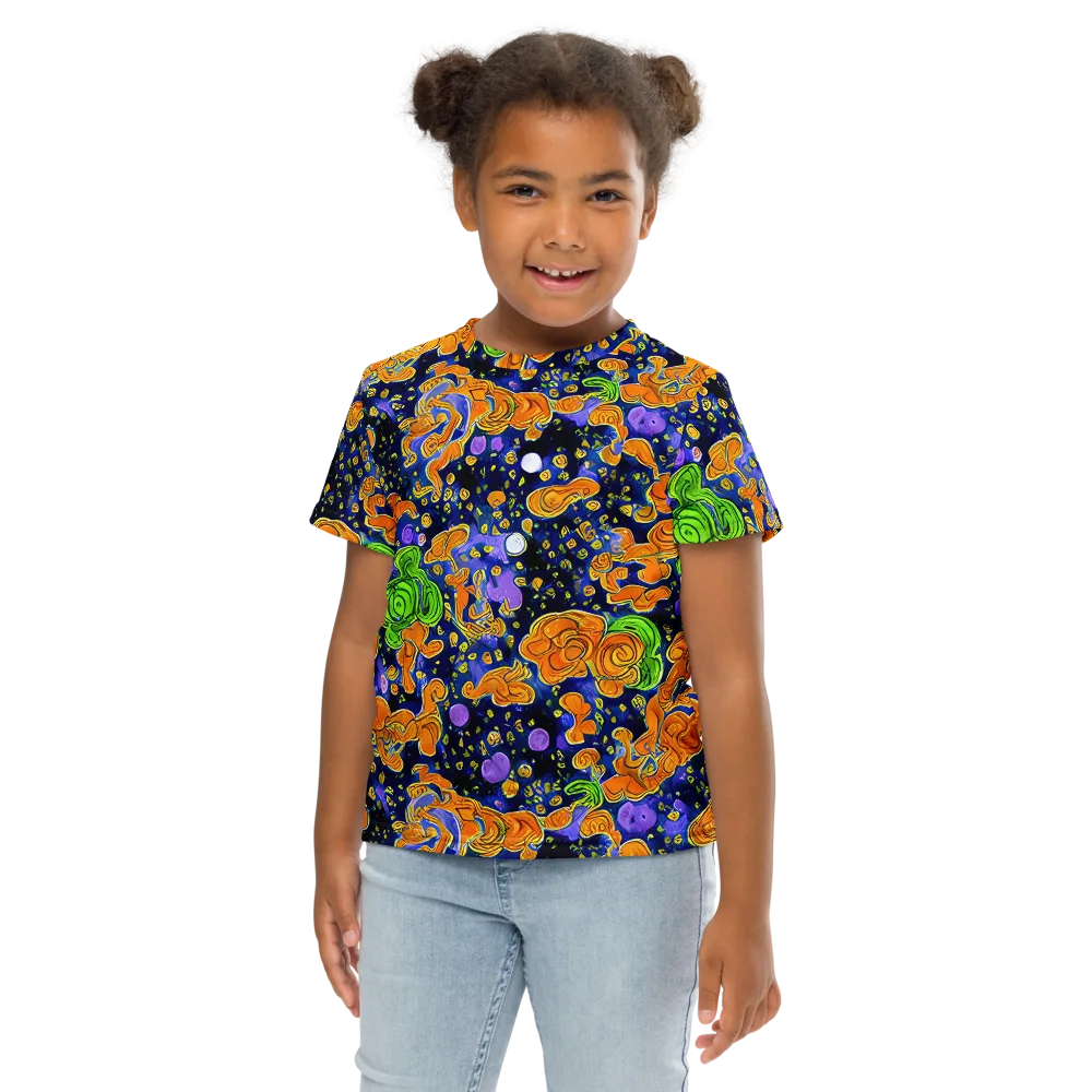 Cobalt Candy on Kids Crew Neck T-Shirt — Front